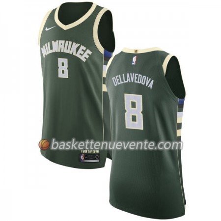 Maillot Basket Milwaukee Bucks Matthew Dellavedova 8 Nike 2017-18 Vert Swingman - Homme